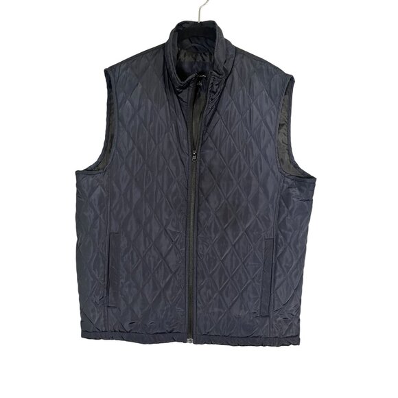 Tahari Jackets & Blazers - Retro Quilted Vest Blue M Preppy Nautical Coastal Neutral Minimalist Classic 80s